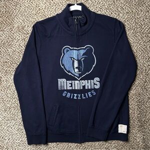 Memphis Grizzlies Navy Men's Full-Zip jacket